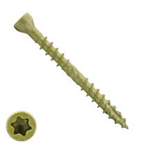 Dynaplus vlonderschroeven 8x80mm deeldraad ar-coating bronze freeskop met snijpunt torx 50 stuks