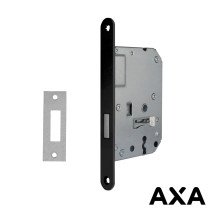 Kastslot zwart 55mm voorplaat incl sluitplaat AXA
