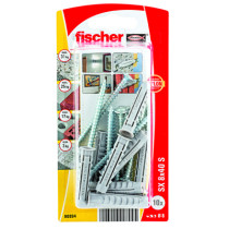 Fischer pluggen SX 8x40 S met schroeven 5x55mm 10 stuks