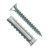 Fischer pluggen SX 6x30 S/10 met schroeven 4,5x40mm 50 stuks