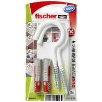 Fischer Duopower pluggen 10x50 RH G N K met nylon haak 2 stuks
