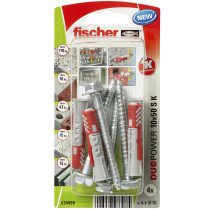 Fischer Duopower pluggen 10x50 S K met zeskantschroeven 4 stuks