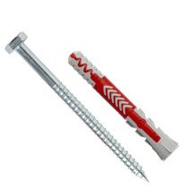 Fischer Duopower pluggen 10x80 S met zeskantschroeven 10 stuks