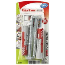 Fischer Duopower pluggen 14x70 S met zeskantschroeven 2 stuks