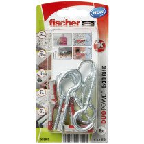Fischer Duopower pluggen 6x30 RH K met ronde haken 6 stuks