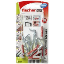 Fischer Duopower pluggen 6x30 WH K met winkelhaken 6 stuks