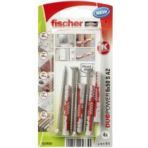 Fischer Duopower pluggen 6x50 S A2 met RVS A2 schroeven 4 stuks