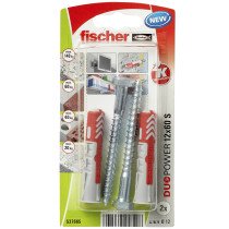 Fischer Duopower pluggen 12x60 S met zeskantschroeven 2 stuks