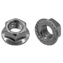 Flensmoeren M6 DIN6923 RVS A2 met kartel 200 stuks