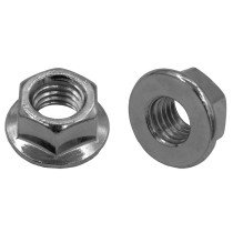 Flensmoeren M6 DIN6923 RVS A2 zonder kartel 200 stuks