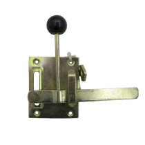 Tuinheksluiting 100x80 mm geel verzinkt 1 stuk