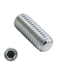 Stelschroeven verzinkt DIN913/ISO4026 vlak eind M4x20mm 200 stuks