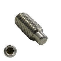 Stelschroeven RVS A2 DIN915/ISO4028 tapeind M6x8mm 200 stuks