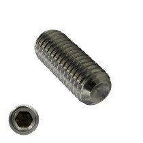 Stelschroeven RVS A2 DIN916/ISO4029 kratereind M8x8mm 200 stuks