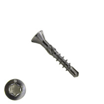 Houtbouwschroeven CSK zelfborend 3,2x20/14 mm RVS C1 freeskop TORX 500 stuks