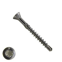 Houtbouwschroeven CSK zelfborend 4,0x35/24 mm RVS C1 freeskop TORX 200 stuks