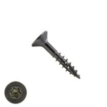 Houtbouwschroeven 4x25/18mm RVS 410 C1 platkop TORX-20 deeldraad met Snijpunt 500 stuks