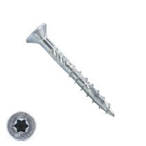 Houtbouwschroeven 4x40 mm verzinkt platkop TORX 1000 stuks