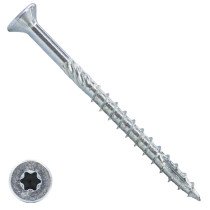 Houtbouwschroeven 6x240 mm verzinkt platkop TORX 100 stuks