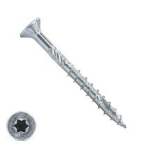 Houtbouwschroeven 6x60 mm verzinkt platkop TORX 200 stuks
