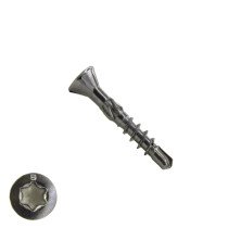 Houtbouwschroeven CSK zelfborend 3,2x20/14 mm RVS C1 freeskop TORX 500 stuks