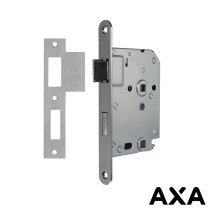 Toilet- en badkamerslot rvs 63mm voorplaat incl sluitplaat AXA