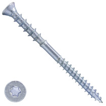 Stelschroeven 6x110 mm (0-60 mm) verzinkt platkop met snijpunt torx 100 stuks