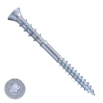 Stelschroeven 6x70 mm (0-20 mm) verzinkt platkop met snijpunt torx 200 stuks
