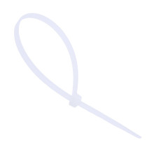 Tyraps 2,5x100mm nylon wit 100 stuks