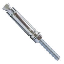 Keilbouten met moer M12x125x80mm verzinkt 1 stuk