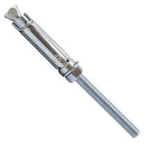 Keilbouten met moer M12x160x80mm verzinkt 1 stuk