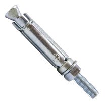 Keilbouten met moer M6x60x40mm verzinkt 10 stuks