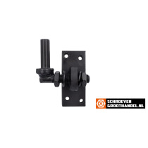 Plaatduim zwart verstelbaar 16 mm 1 stuk