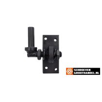 Plaatduim zwart verstelbaar 16 mm 1 stuk