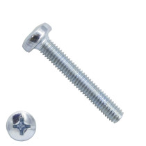 Metaalschroeven cilinderkop M4 x 45mm DIN7985 verzinkt philips 200 stuks