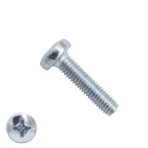 Metaalschroeven cilinderkop M5 x 25mm DIN7985 verzinkt philips 200 stuks