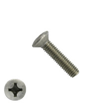 Metaalschroeven lenskop M5 x 25mm DIN966 RVS A2 philips 200 stuks