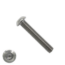 Laagbolkopschroeven laagbolkop M5 x 50mm RVS A4 ISO7380-1 50 stuks