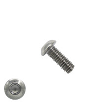Laagbolkopschroeven laagbolkop M6 x 16mm RVS A4 ISO7380-1 50 stuks