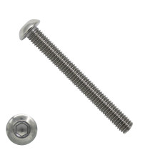 Laagbolkopschroeven laagbolkop M6 x 60mm RVS A4 ISO7380-1 50 stuks
