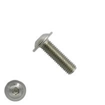Laagbolkopschroeven laagbolkop met flens M6 x 35mm RVS A2 TORX-30 ISO7380-2 100 stuks