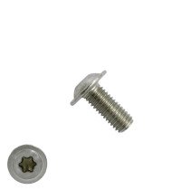 Laagbolkopschroeven laagbolkop met flens M8 x 16mm  RVS A2 TORX-40 ISO7380-2 50 stuks