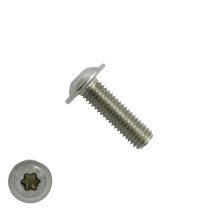 Laagbolkopschroeven laagbolkop met flens M8 x 25mm  RVS A2 TORX-40 ISO7380-2 50 stuks