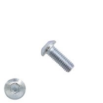 Laagbolkopschroeven laagbolkop M4 x 8mm verzinkt ISO7380-1 100 stuks