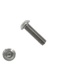 Laagbolkopschroeven laagbolkop M6 x 25mm RVS A2 ISO7380-1 100 stuks