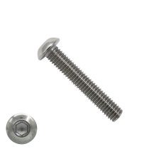 Laagbolkopschroeven laagbolkop M6 x 40mm RVS A2 ISO7380-1 100 stuks