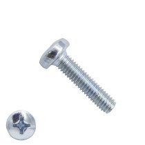 Metaalschroeven cilinderkop M4 x 35mm DIN7985 verzinkt philips 200 stuks