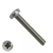 Metaalschroeven cilinderkop M4 x 40mm DIN7985 RVS A2 philips 200 stuks