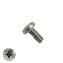 Metaalschroeven cilinderkop M4 x 6mm DIN7985 RVS A2 philips 200 stuks