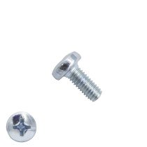 Metaalschroeven cilinderkop M4 x 6mm DIN7985 verzinkt philips 200 stuks